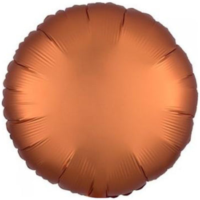 Balon Folie ROTUND Amber - Caramiziu - SATIN Lux 43cm AMS 40176 01