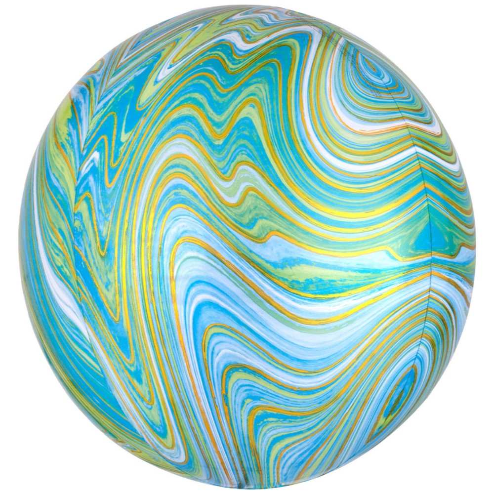 Green Marbled Orbz 38x40cm AMS 41393 01