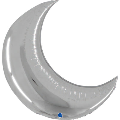 Balon Folie Semiluna Argintie 76x78cm