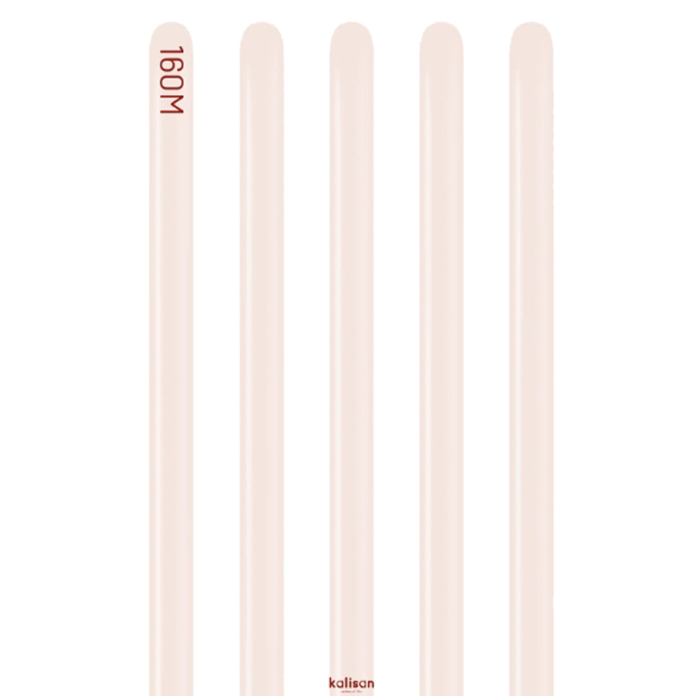 SET 50 Standard Modelling Latex Balloons Pink Blush Nozzle Up 160M 2348