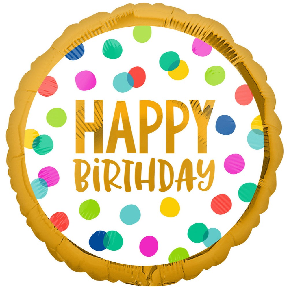 Balon folie Happy B-day Buline 45cm AMS 41001 01