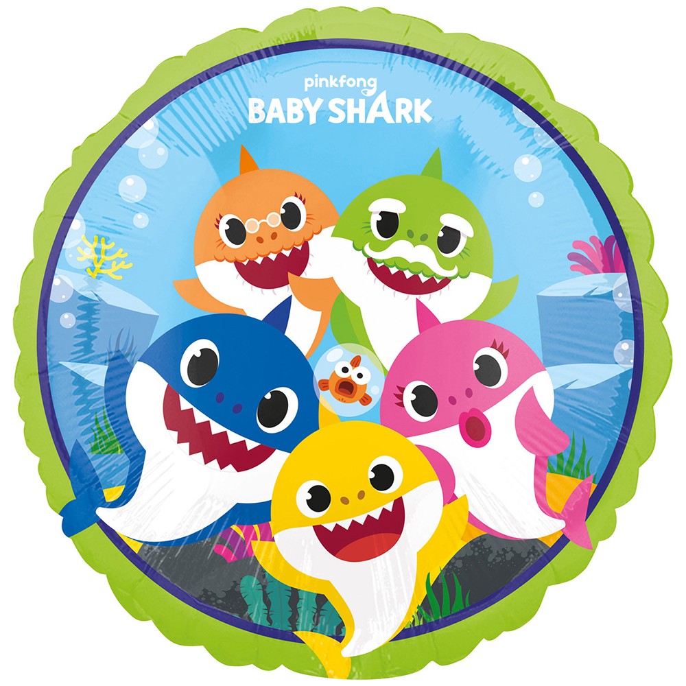 Foil Balloon Baby Shark 43cm ANAGRAM 4075801