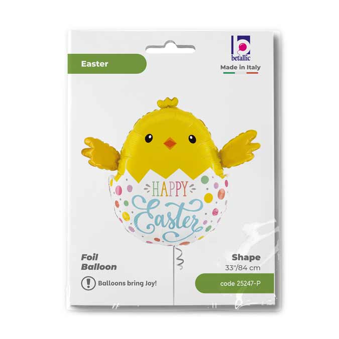 Balon Folie Figurina Puiut Happy Easter 84 cm GRABO