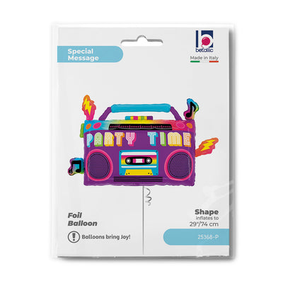 Boombox Foil Balloon 74cm