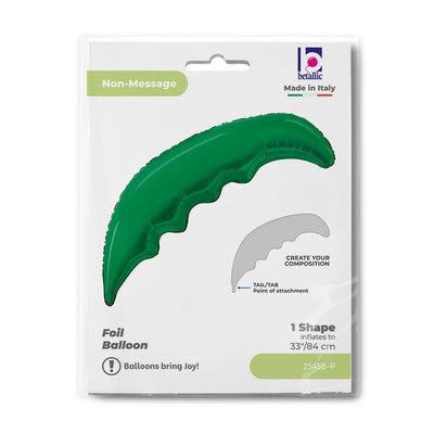 Foil Balloon Figurine Palm Leaf Emerald Green 84cm