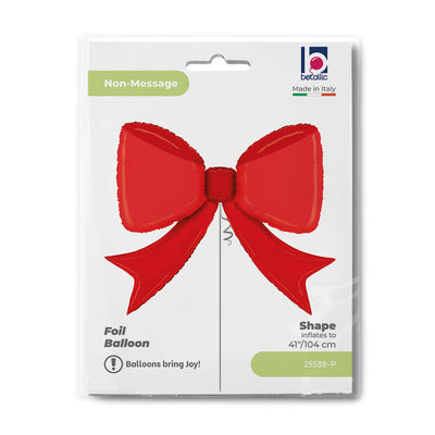 Red Bow Foil Balloon Figurine 104cm