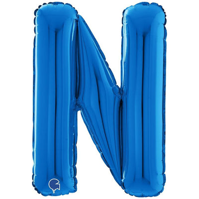 Balon Folie LITERA N Albastru 66 cm Grabo