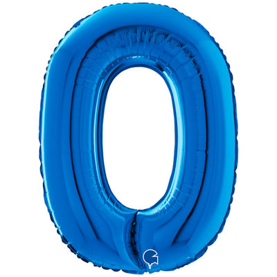 Balon Folie LITERA O Albastru 66 cm Grabo