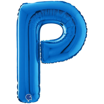 Balon Folie LITERA P Albastru 66 cm Grabo