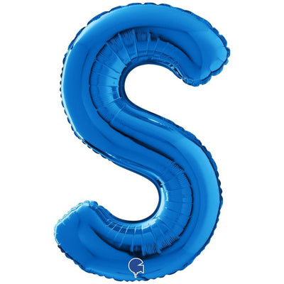 Balon Folie LITERA S Albastru 66 cm Grabo