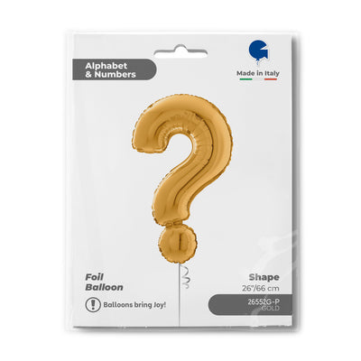 Balon Folie SIMBOL ? Auriu 66 cm Grabo