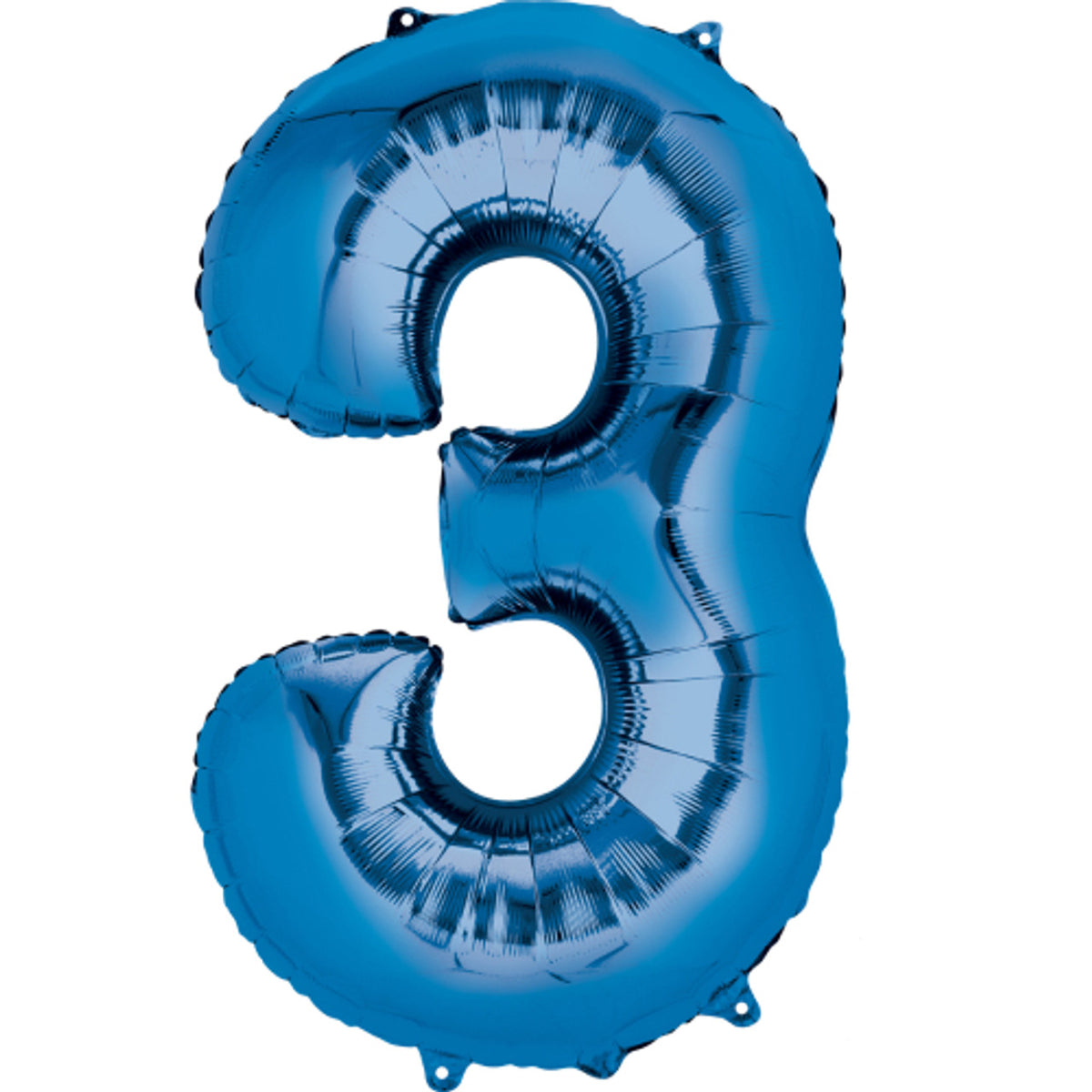 Foil Balloon Number 3 Blue 86cm ANAGRAM 2827901