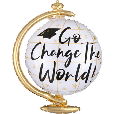 Foil Balloon Figure Globe Change the World 58cm 4091601