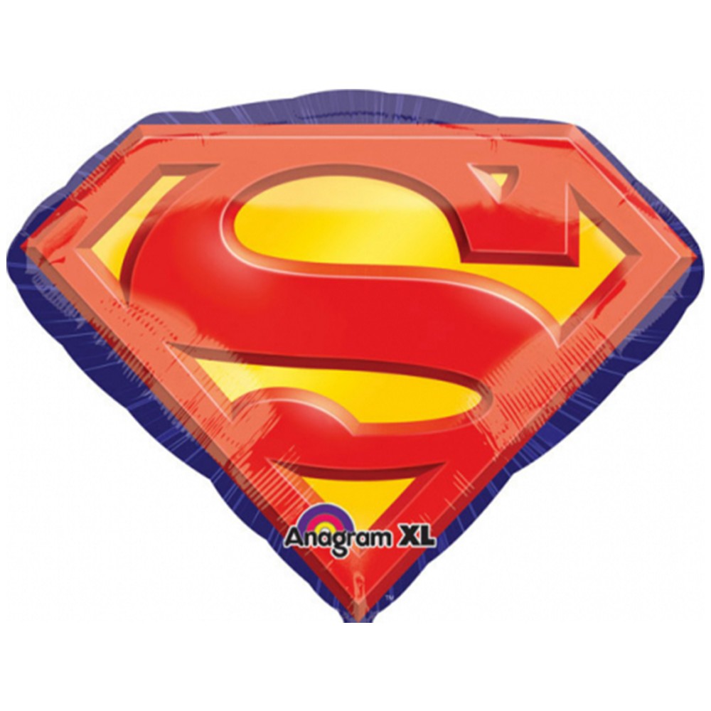 Balon Folie Figurina Emblema Superman 66x50cm AMS 29692 01