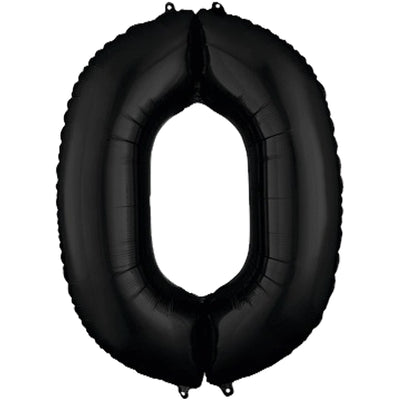 Balon Folie Cifra 0 Negru 86cm 3013911 ANAGRAM