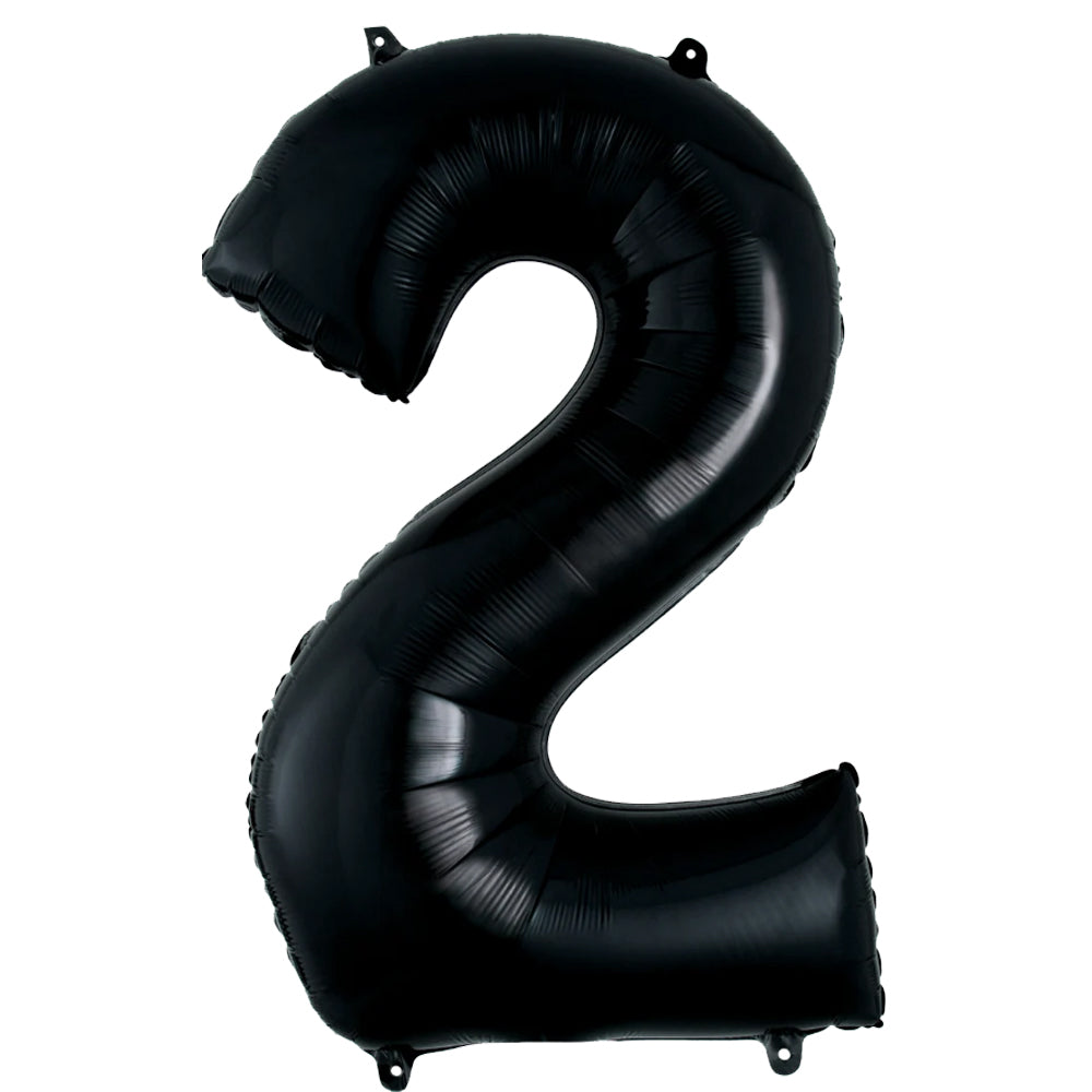 Balon Folie Cifra 2 Negru 86cm 3014111 ANAGRAN