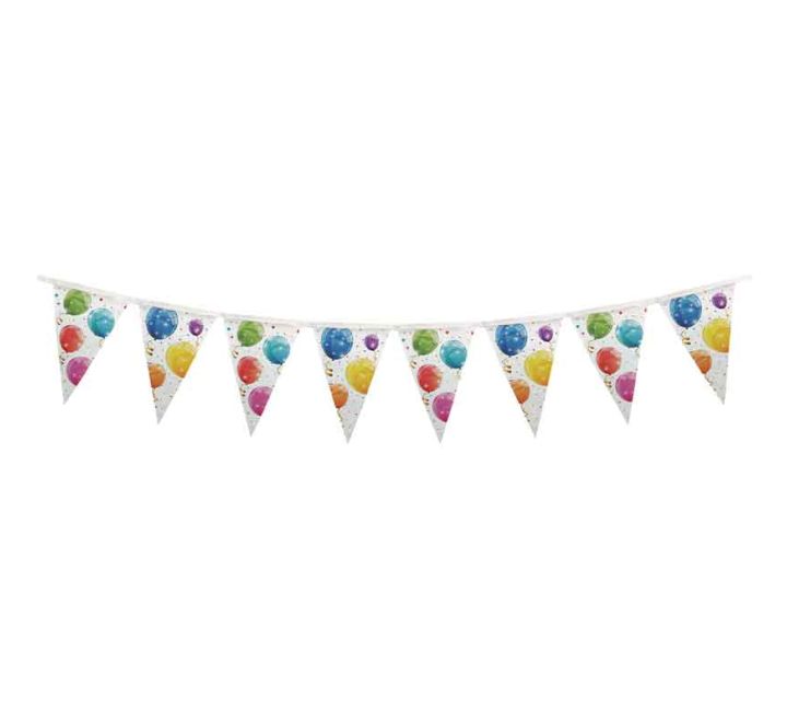 Reusable Colorful Balloons Party Banner