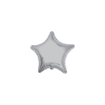 Balon folie 10 cm stea argintie