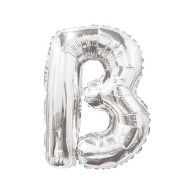 Foil Balloon 35cm Letter B SILVER 34894-14