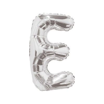 Balon folie 35cm litera E ARGINTIU 34897-14