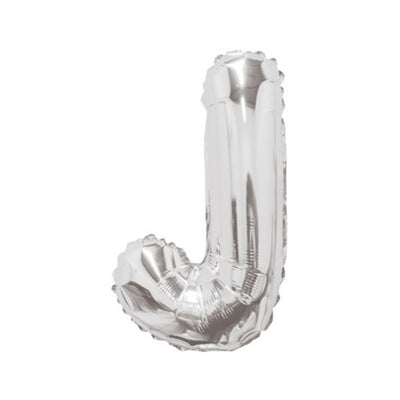 Balon folie 35cm litera J ARGINTIU 34902-14