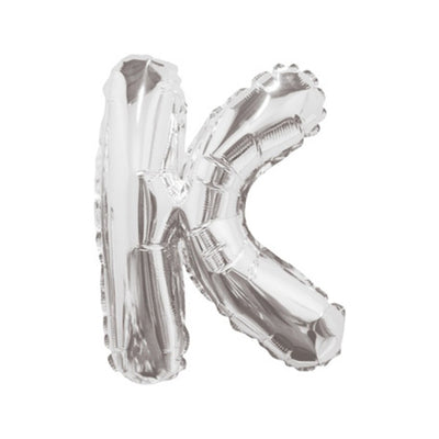 Balon folie 35cm litera K ARGINTIU 34903-14