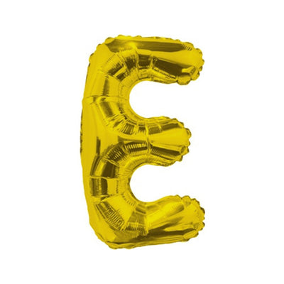 Foil Balloon 35cm Letter E GOLD 35072-14