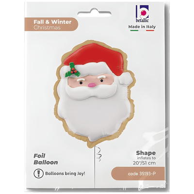 Foil Balloon Santa Claus Cookie 51cm Grabo