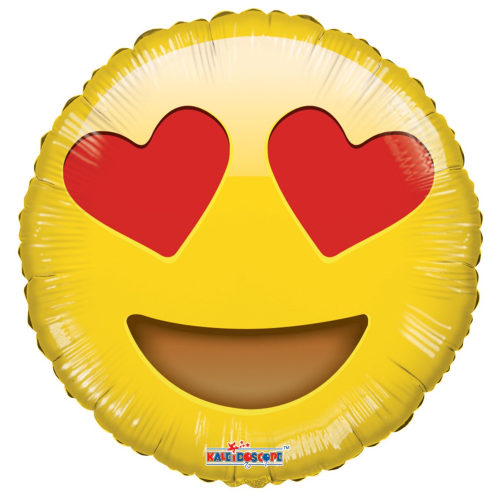 Balon Folie 45cm Emoticon Indragostit