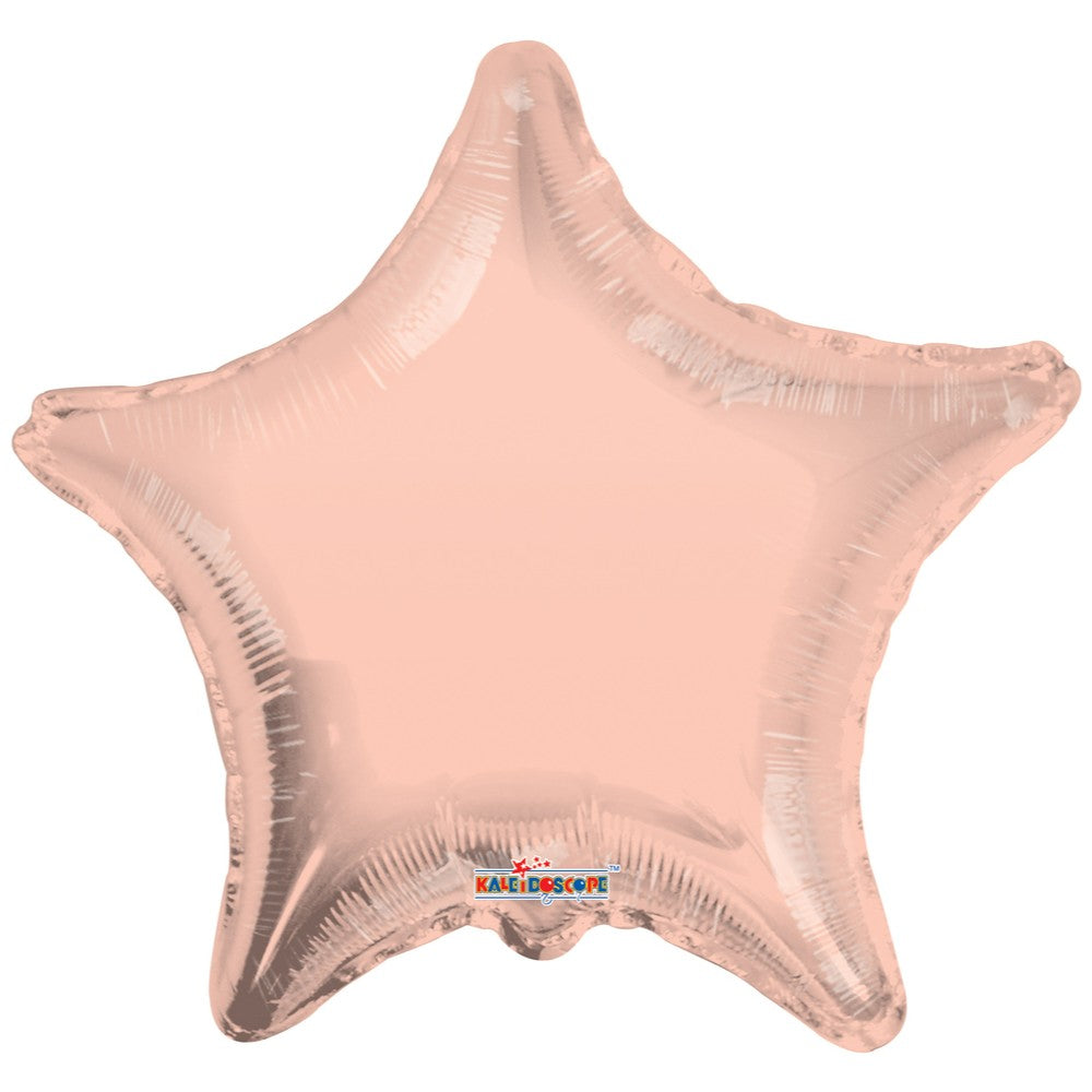Foil balloon 45 cm star rose-gold