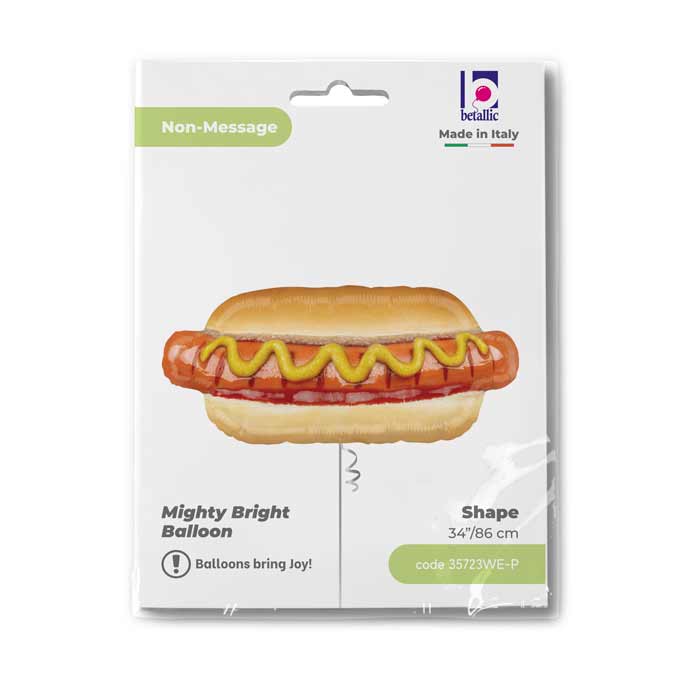 Foil Balloon Hot Dog Figurine 86 cm Grabo