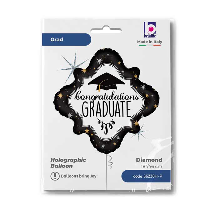 Balon Folie Figurina Congratulations Graduate 46 cm Grabo