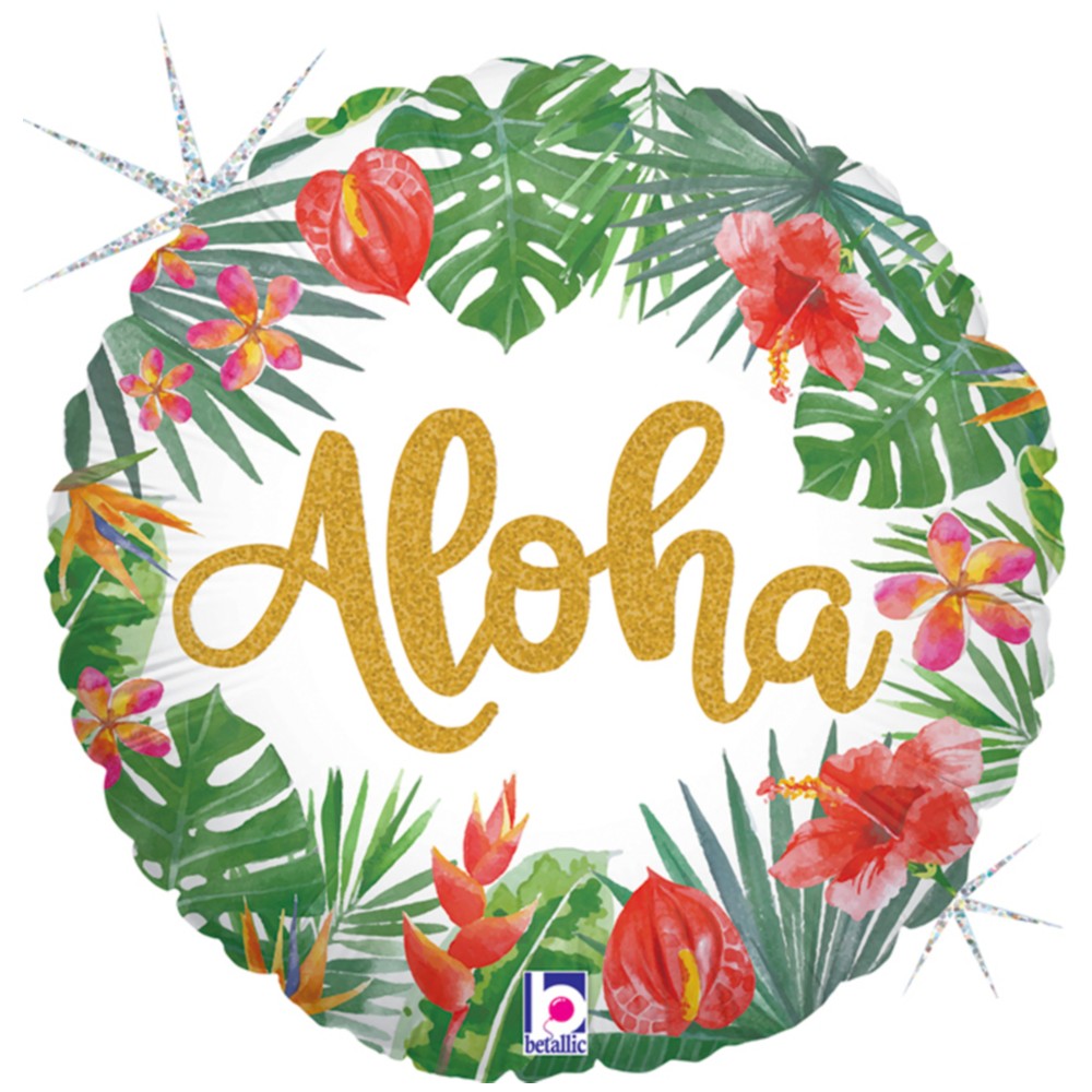 Foil Balloon Aloha 46cm Grabo