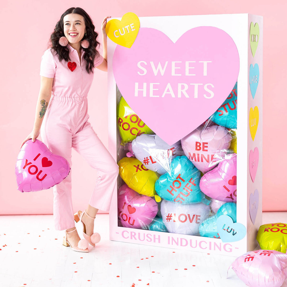 #LOVE Heart Foil Balloon 45cm
