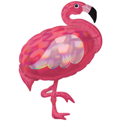 Balon Folie Figurina Flamingo Iridiscent 71x83cm AMS 39378