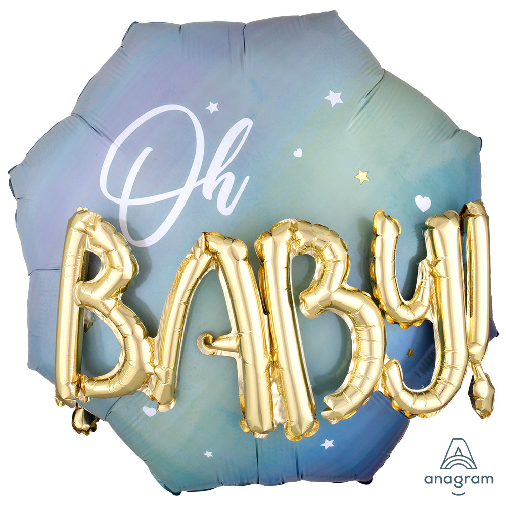 Multi-Balloon Foil Blue Baby Boy 76x71cm ANAGRAM 3973401