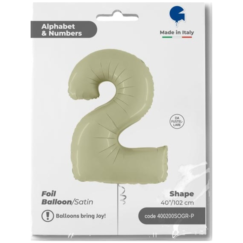 Balon Folie CIFRA 2 Olive 102 cm Grabo