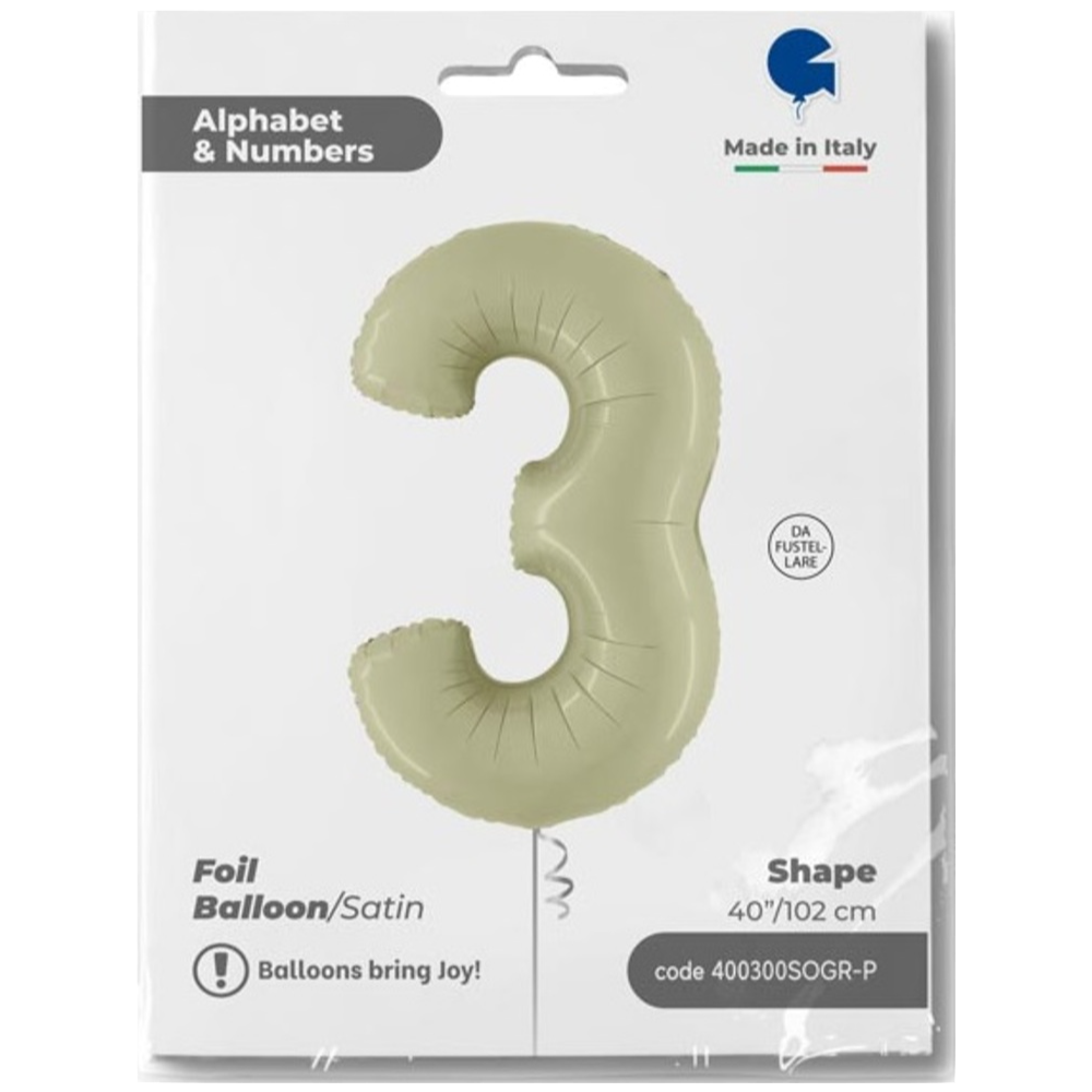 Balon Folie CIFRA 3 Olive 102 cm Grabo