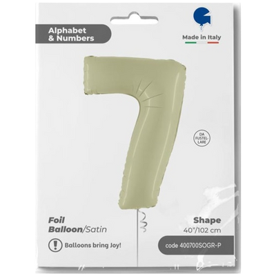 Balon Folie CIFRA 7 Olive 102 cm Grabo