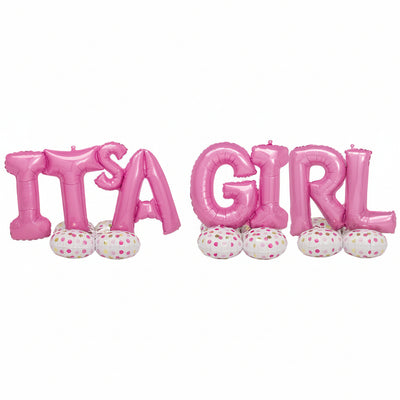 AirLoonz Decor Kit It's a Girl Foil Balloons 268cm x 86cm ANAGRAM 4449111