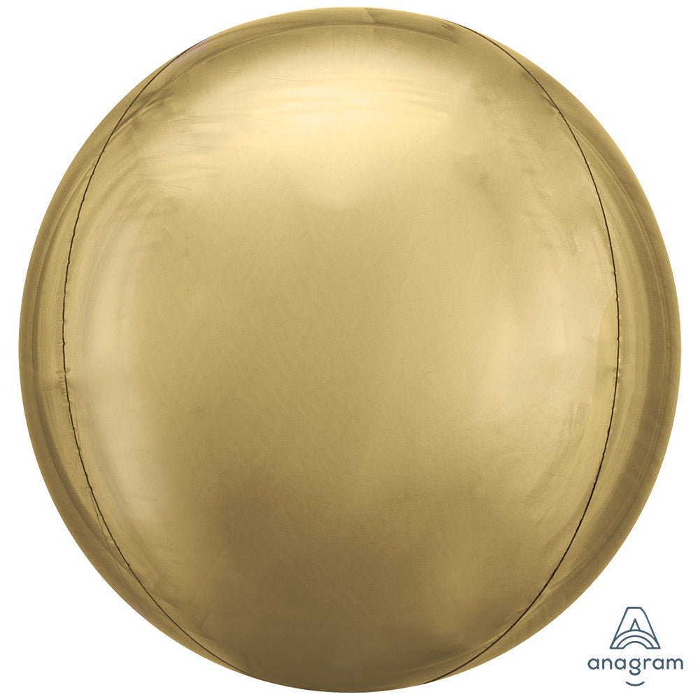 Orbz Jumbo Foil Balloon White Gold 53x53cm ANAGRAM 4491699