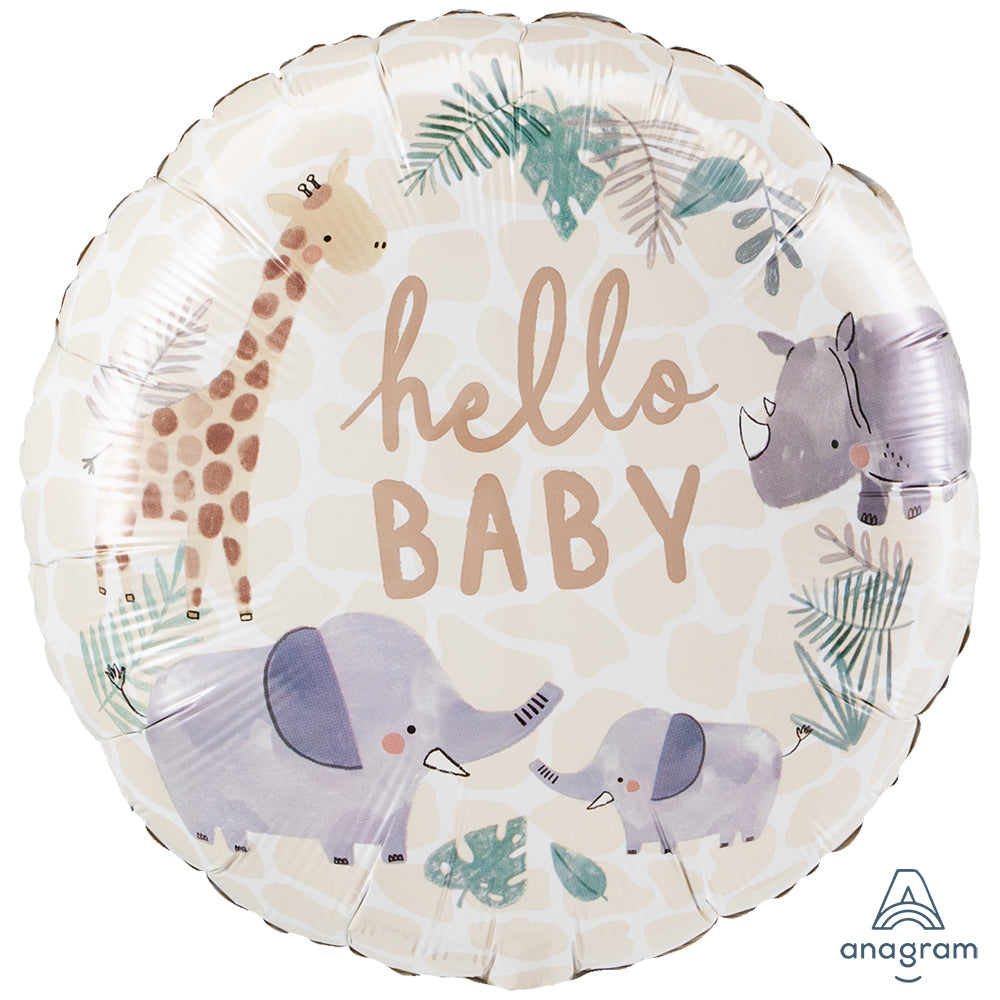 Foil Balloon Soft Jungle Baby 43cm ANAGRAM 4492401