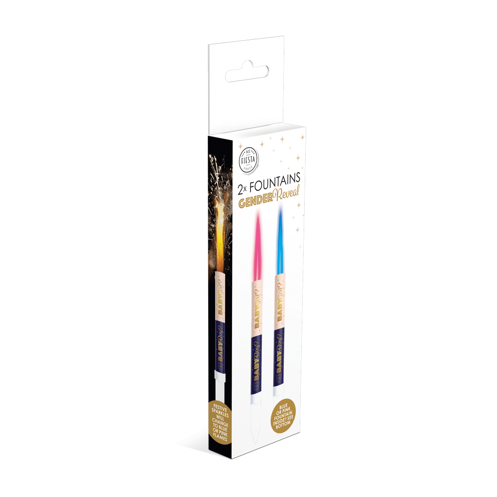 Set of 2 Gender Reveal Fireworks for Girl 17cm
