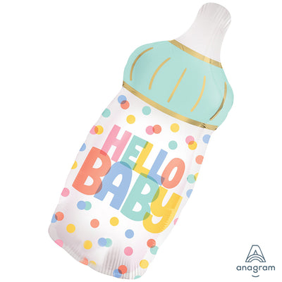 SuperShape Foil Balloon Satin Hello Baby 43x71cm ANAGRAM 4789501