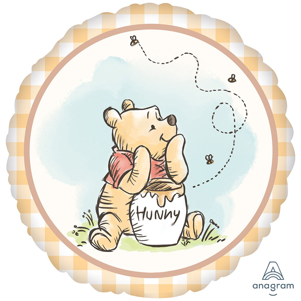 Round Foil Balloon Winnie The Pooh 45cm ANAGRAM 48410