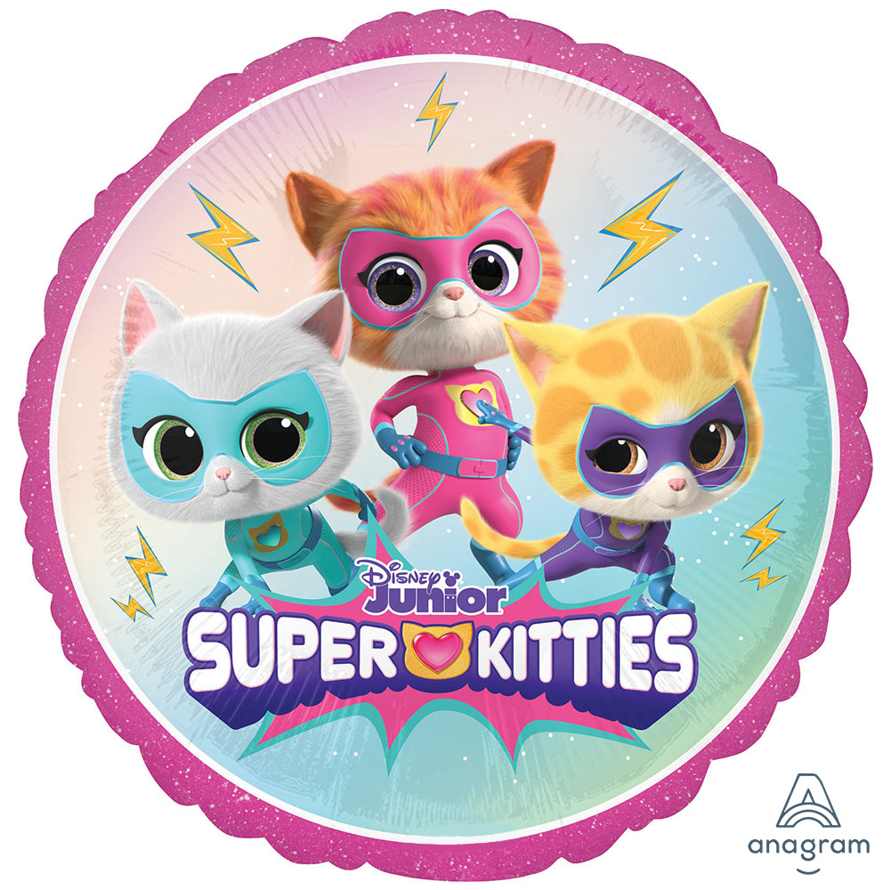 Balon Folie Rotund Super Kitties 45cm ANAGRAM 48679