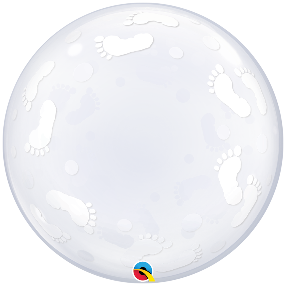 Deco Bubble Baby Feet 24inch - 60cm 49459 Qualatex