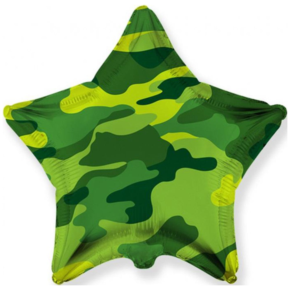 Foil Balloon Star Army 45cm