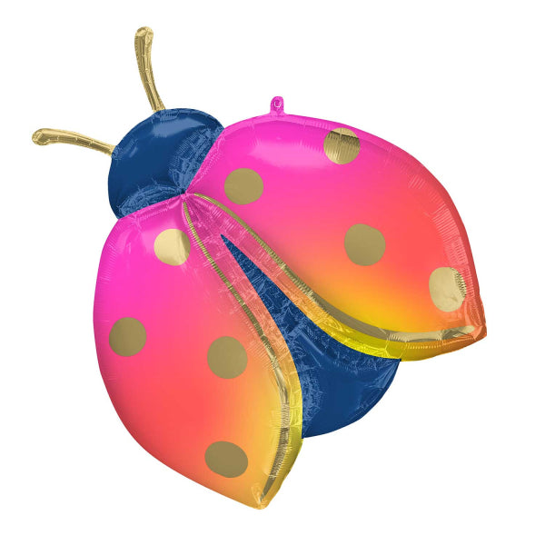 Foil Balloon Figurine Ladybug Ombre 68x83cm Amscan 4418975