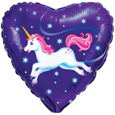Balon Folie Inima Unicorn 45cm